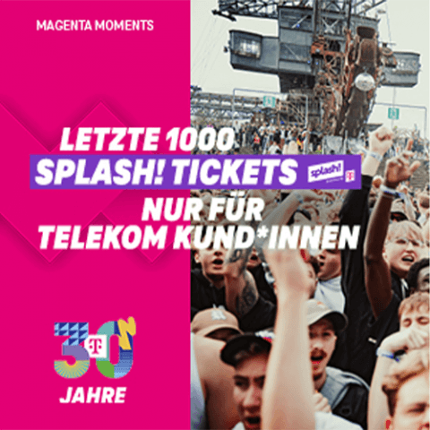 Last Chance: Tickets fürs ausverkaufte splash! 💯