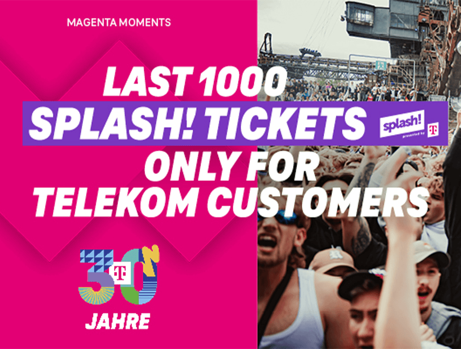 Last Chance: Tickets fürs ausverkaufte splash! 💯